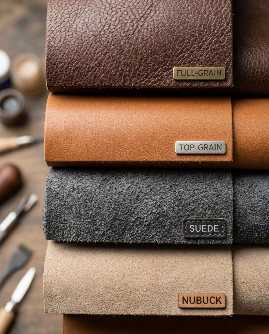 Full-Grain vs Top-Grain vs Suede vs Nubuck