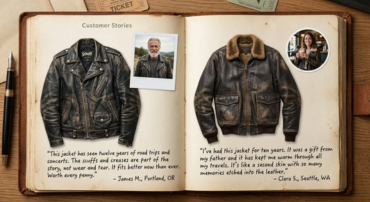 old leather jackets
