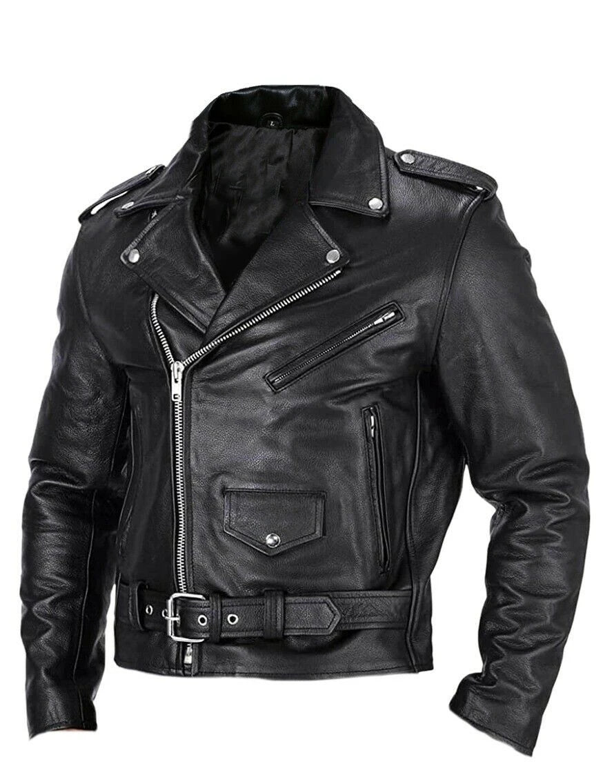 Men's Slim Fit Leather Jacket